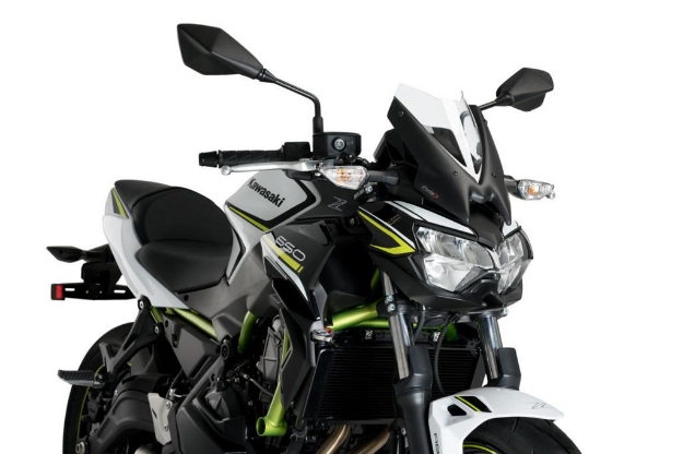 Afbeeldingen van Vervangingsruit naked bike Sport Puig Kawasaki Z650 '20- transparant