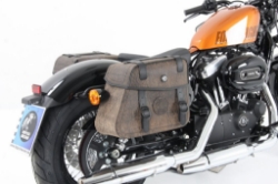 Afbeeldingen van Tassendragers Cutout zwart Hepco&Becker diverse Harley Davidson modellen