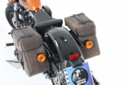 Afbeeldingen van Tassendragers Cutout zwart Hepco&Becker diverse Harley Davidson modellen