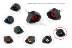 Afbeeldingen van Sliders Evotech Anti-Shock Kawasaki Yamaha YZF-R1 '04-'06 -titanium