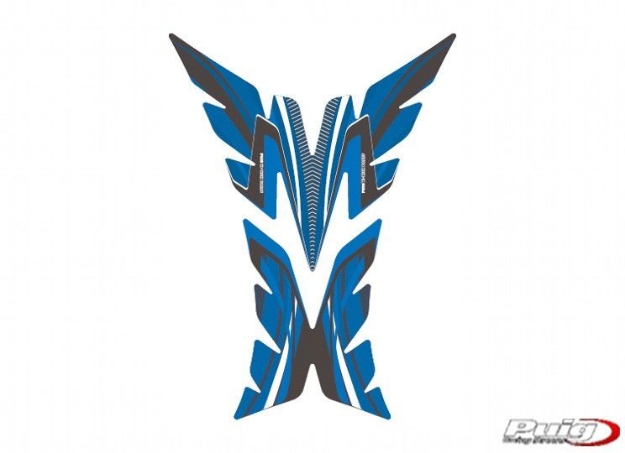 Afbeeldingen van Tankpad Puig Radikal blauw/zwart