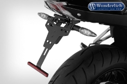Afbeeldingen van Kentekenplaathouder Wunderlich zwart BMW R1200R/RS / R1250R/RS '19-