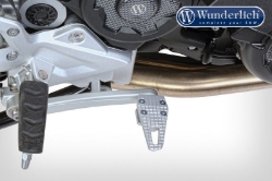 Afbeeldingen van Brake lever enlargement diverse BMW F800 modellen- silver