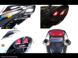 Afbeeldingen van Tailguard standaard zwart Yamaha YZF600 1996-2003