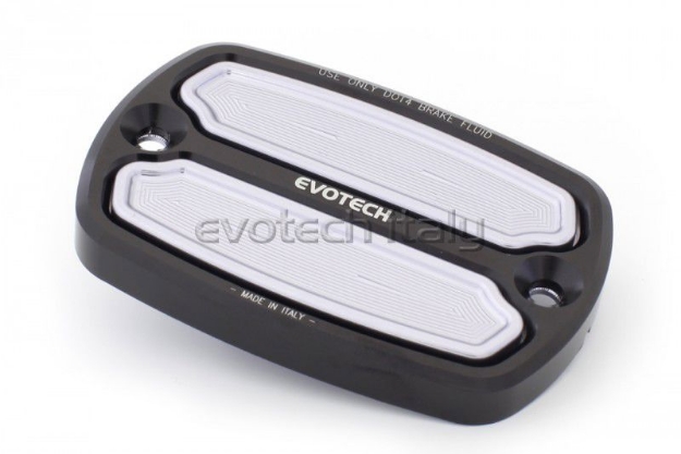 Afbeeldingen van Remvloeistofreservoircover Evotech voor Yamaha T-MAX-titanium