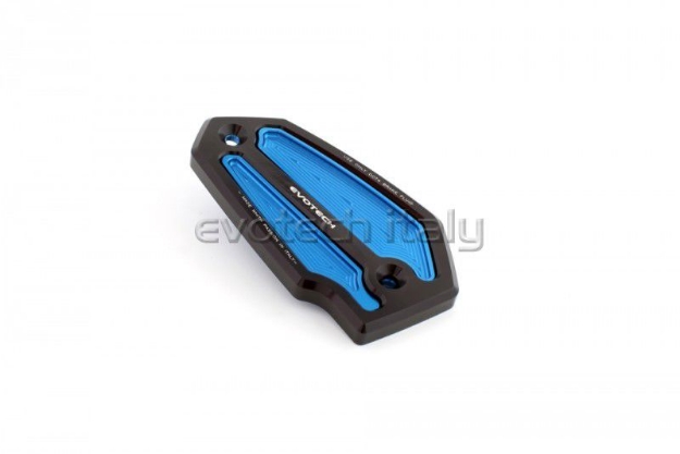 Afbeeldingen van Remvloeistofreservoircover Evotech voor diverse Kawasaki modellen-blauw