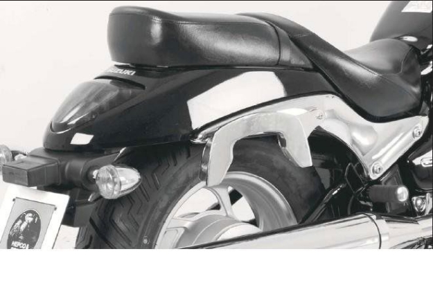 Afbeeldingen van C-Bow custom tasdragers chroom Hepco&Becker Suzuki M800 '10-