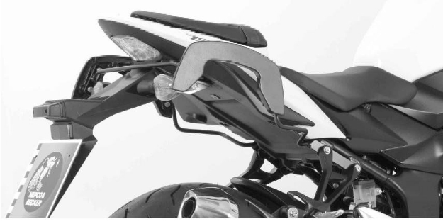 Afbeeldingen van C-Bow tasdragers zwart Hepco&Becker Suzuki GSR750 '11-16