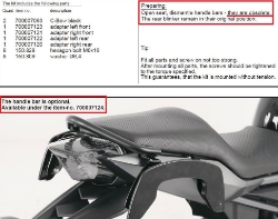 Afbeeldingen van C-Bow tasdragers zwart Hepco&Becker Yamaha XJ6 / DIVERSION '09-16