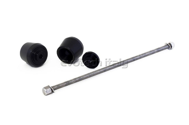 Afbeeldingen van Achterasslider Evotech Ducati Scramber 1100 - zwart