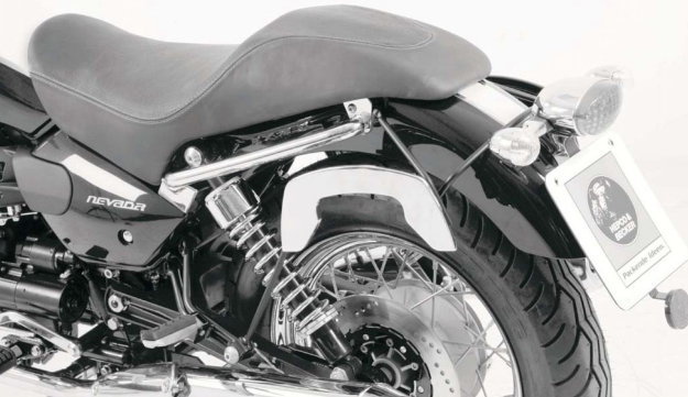 Afbeeldingen van C-Bow custom tasdragers chroom Hepco&Becker Moto Guzzi NEVADA 750 Anniversario '10-