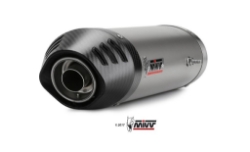 Afbeeldingen van MIVV Oval titanium demper met carbon cap (big) Honda CBR600RR '03-04