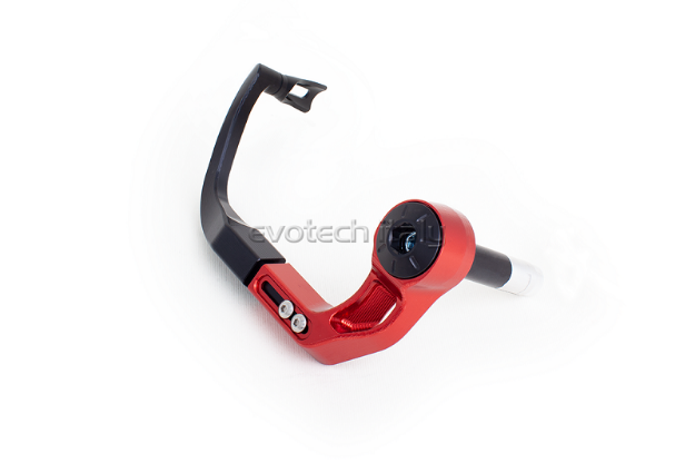 Afbeeldingen van Hendel protector koppeling aluminium Evotech universeel -rood 14mm