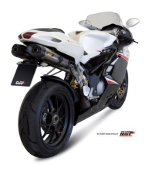 Afbeeldingen van MIVV Suono Steel Black RVS dempers MV Agusta F4 '06-'09