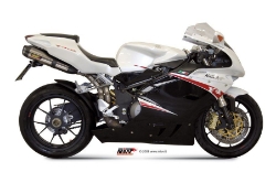 Afbeeldingen van MIVV Suono Steel Black RVS dempers MV Agusta F4 '06-'09