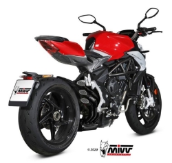 Afbeeldingen van MIVV Speed Edge steel black RVS MV Agusta Brutale 800RR '17-20