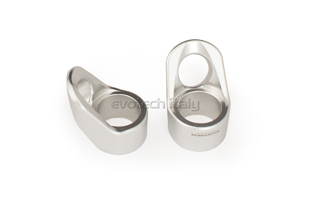 Afbeeldingen van Aluminium bevestiging plugs zilver (set) voor Evotech Anti Shock sliders