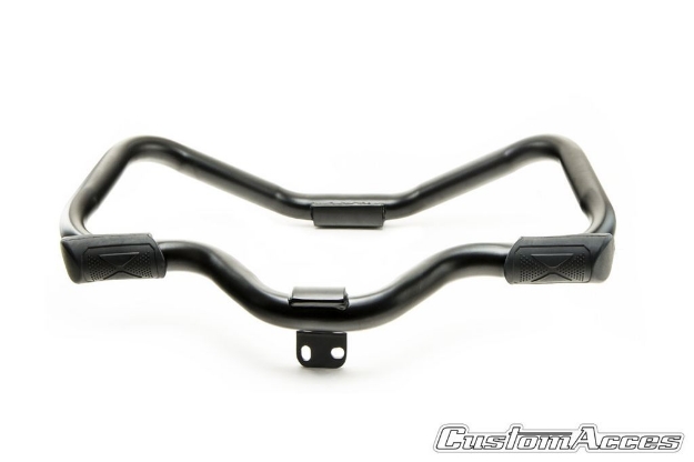 Afbeeldingen van Valbeugel model Mustache zwart Custom Acces diverse Harley Davidson Sportster modellen