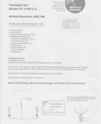 Afbeeldingen van Custom Twinlight Set Hepco&Becker chroom Honda VT1100C2