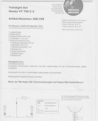 Afbeeldingen van Custom Twinlight Set Hepco&Becker chroom Honda VT750C2