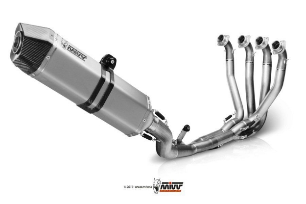 Afbeeldingen van MIVV RVS Power Steel systeem met Speed Edge demper Kawasaki ZX10-R '16-