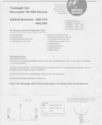 Afbeeldingen van Custom Twinlight Set Hepco&Becker chroom Kawasaki VN800 CLASSIC -1999