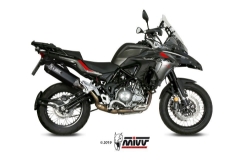 Afbeeldingen van MIVV Speed Edge steel black RVS demper Benelli TRK 502 X '18-