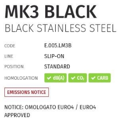 Afbeeldingen van MIVV MK3 Black RVS Benelli 502C '19-