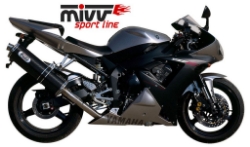 Afbeeldingen van MIVV Oval Classic carbon demper (small) Yamaha R1 '02-'03