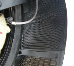 Afbeeldingen van Radiatorcover zwart Evotech Performance Aprilia RSV4 Factory '09-14