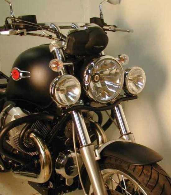 Afbeeldingen van Custom Twinlight Set Hepco&Becker zwart Moto Guzzi C940 Bellagio
