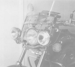 Afbeeldingen van Custom Twinlight Set Hepco&Becker chroom Honda VT750D2 Black Widow