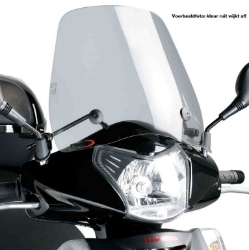 Afbeeldingen van Windscherm scooter model Traffic Puig voor Honda Scoopy SH300i '07-10/ SH125i/150i '07-08 transparant