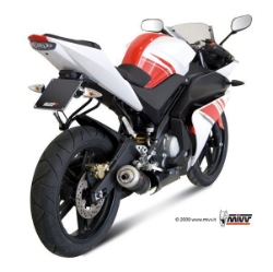 Afbeeldingen van MIVV compleet systeem met steel black GP demper Yamaha YZF125R '08-