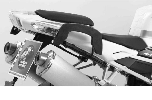 Afbeeldingen van C-Bow tasdragers zwart Hepco&Becker Aprilia TUONO/ Factory '09-11