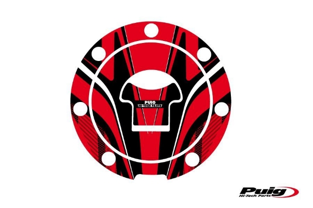 Afbeeldingen van Tankdopcover Radikal Puig voor diverse Honda modellen -'13-Rood