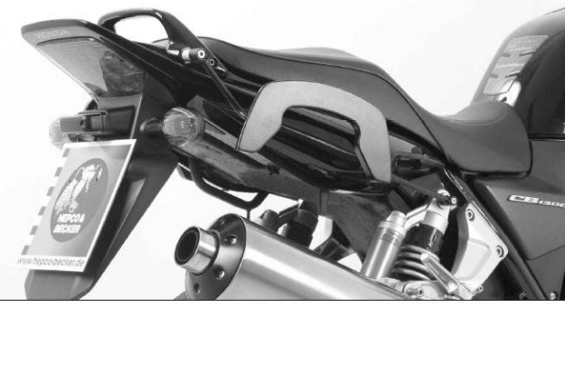 Afbeeldingen van C-Bow tasdragers zwart Hepco&Becker Honda CB1300 '03-09