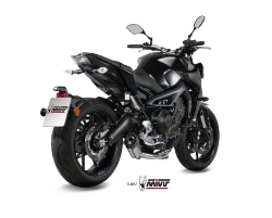 Afbeeldingen van MIVV systeem met Suono RVS demper Yamaha MT-09 '13-20
