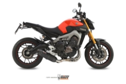 Afbeeldingen van MIVV systeem met Suono Steel Black demper Yamaha MT-09 '13-20