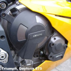 Afbeeldingen van GB-Racing KIT engine cover set Triumph Daytona 675 '06-10 / Street Triple '07-10 (koppeling, pulse en dynamo)