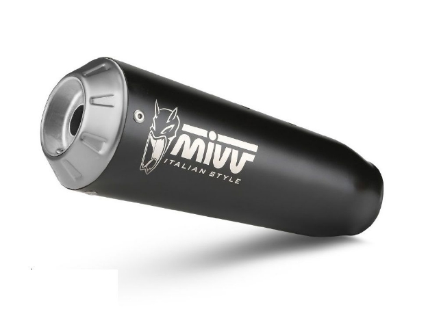 Afbeeldingen van MIVV systeem met X-M1 Black RVS demper Yamaha MT-09 '13-