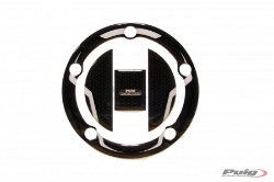 Afbeeldingen van Tankdopcover Puig voor Suzuki '03- (5 gaten) zwart/carbon look