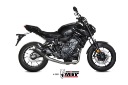 Afbeeldingen van MIVV 2-1 systeem met GP PRO carbon Yamaha MT-07 '21-23 (1 lambda)