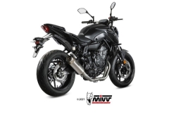 Afbeeldingen van MIVV 2 in 1 systeem met GP PRO titanium Yamaha MT-07 '21-23 (1 lambda)