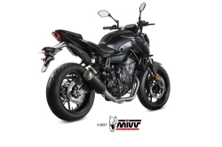 Afbeeldingen van MIVV 2-1 systeem met GP PRO black Yamaha MT-07 '21-24 (1 lambda)