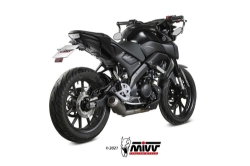 Afbeeldingen van MIVV systeem met MK3 RVS Yamaha MT-125 '20-'24