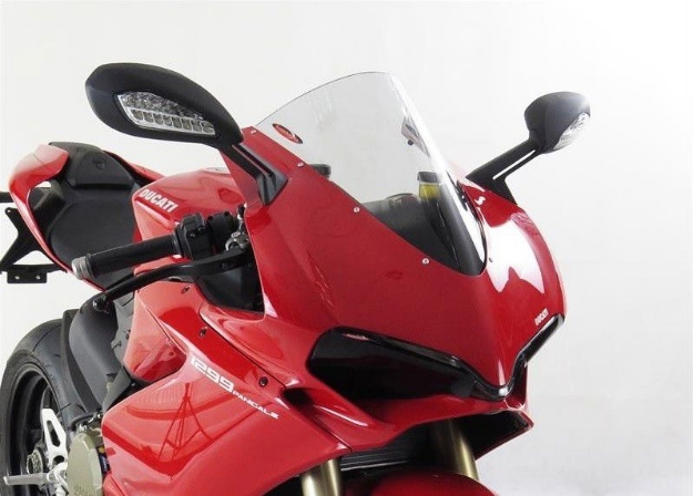 Afbeeldingen van Vervangingsruit standaard Ducati Panigale 1299 '15-/ Panigale 959 '16--zwart