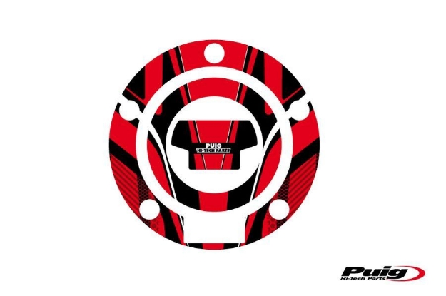 Afbeeldingen van Tankdopcover Radikal Puig voor Yamaha modellen '00--Rood