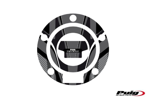 Afbeeldingen van Tankdopcover Radikal Puig voor Yamaha modellen '00--Grijs