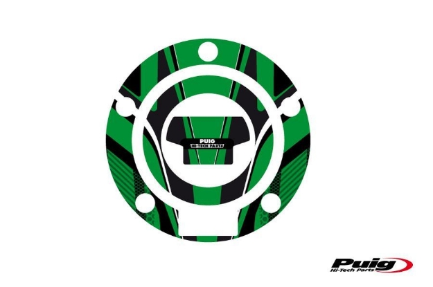 Afbeeldingen van Tankdopcover Radikal Puig voor Yamaha modellen '00--Groen